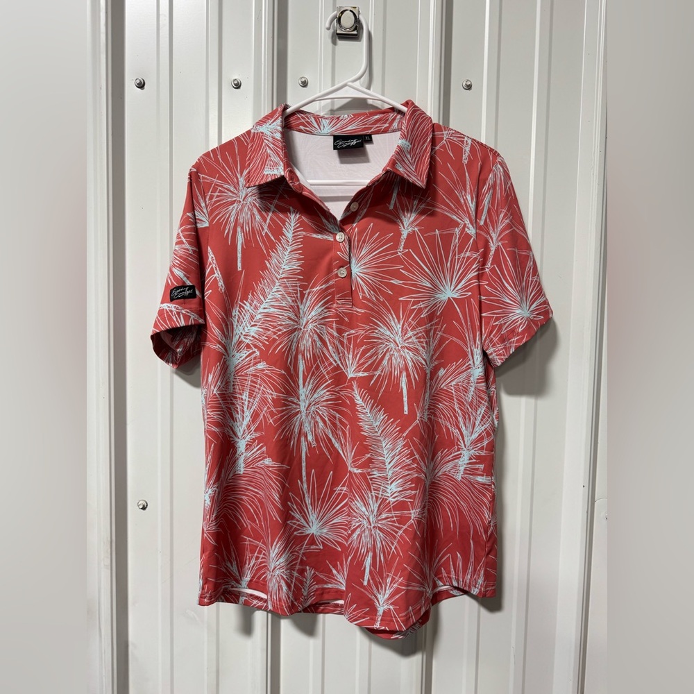 Sunday Swagger Agave Golf Shirt Size XL